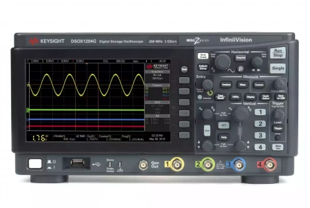 DSOX1204G – Осциллограф, 70/100/200 МГц, 2 Гвыб/с, 4 канала, с генератором